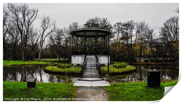 Band Stand Print by Zac Magner