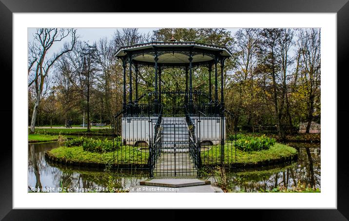 A Band Stand Framed Mounted Print by Zac Magner