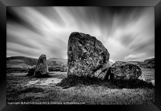 Stones at Castlerigg  Framed Print by Ray Pritchard