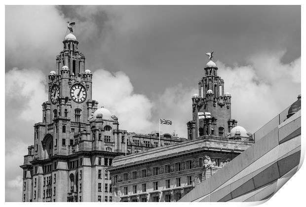 The Liver Buildings Print by Mark Baker