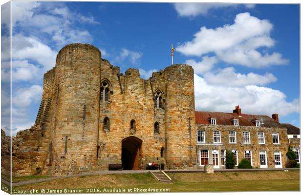 Tonbridge Castle Gatehouse Kent Canvas Print by James Brunker