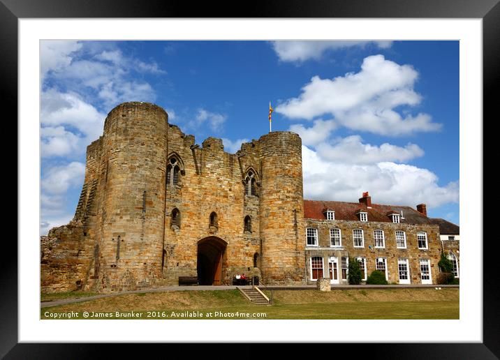 Tonbridge Castle Gatehouse Kent Framed Mounted Print by James Brunker