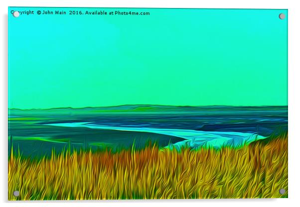 River Alt (Digital Painting) Acrylic by John Wain