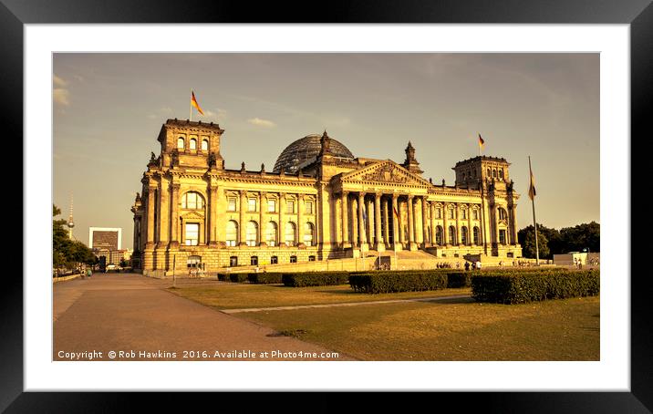 Reichstag Framed Mounted Print by Rob Hawkins