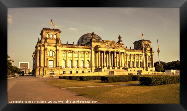Reichstag Framed Print by Rob Hawkins