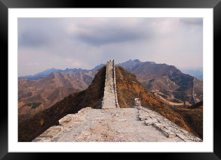 Great wall of china Framed Mounted Print by lucy dawson