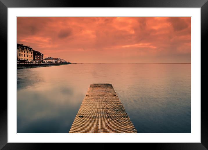 Fire in the Sky Framed Mounted Print by Mark Baker