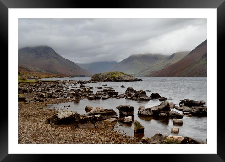 Wastwater Lake District Framed Mounted Print by Sarah Couzens