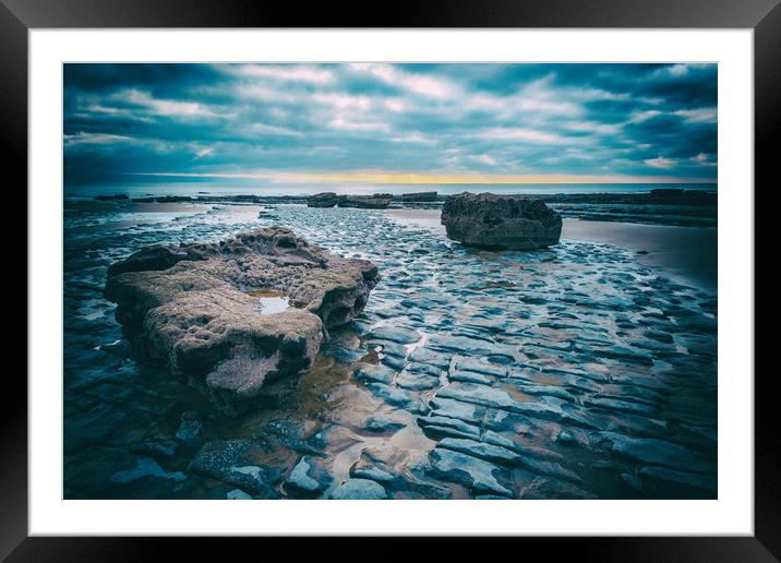 Ancient Coastline Framed Mounted Print by Richard Downs
