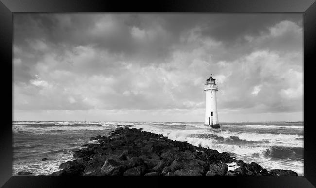 Perch Rock Lighthouse Framed Print by Mark Baker