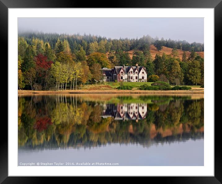 Forest Lodge Framed Mounted Print by Stephen Taylor