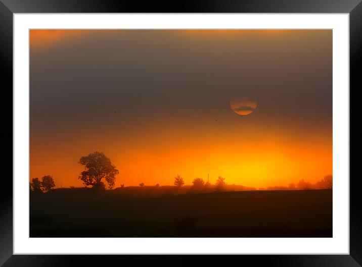 Misty Sunrise Framed Mounted Print by Gavin Liddle