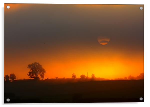 Misty Sunrise Acrylic by Gavin Liddle