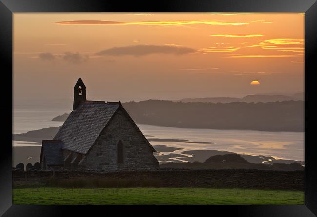 Llandecwyn church Framed Print by Rory Trappe