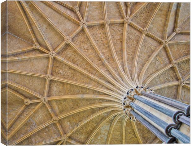 Vaulted Ceiling in Lincoln Cathedral Canvas Print by Andy Heap