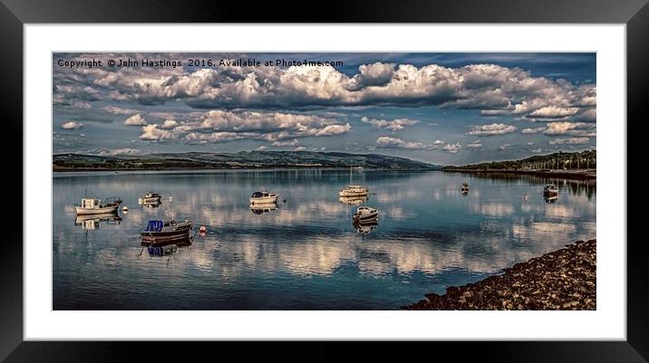 Summer Serenity on the River Clyde Framed Mounted Print by John Hastings