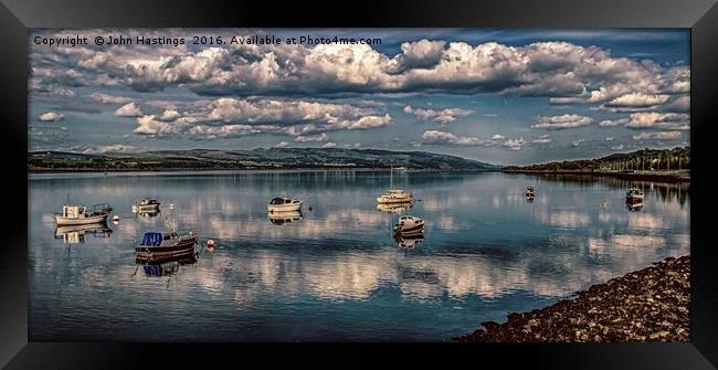Summer Serenity on the River Clyde Framed Print by John Hastings