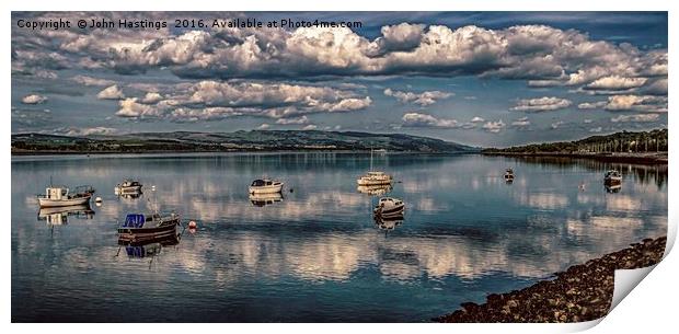 Summer Serenity on the River Clyde Print by John Hastings