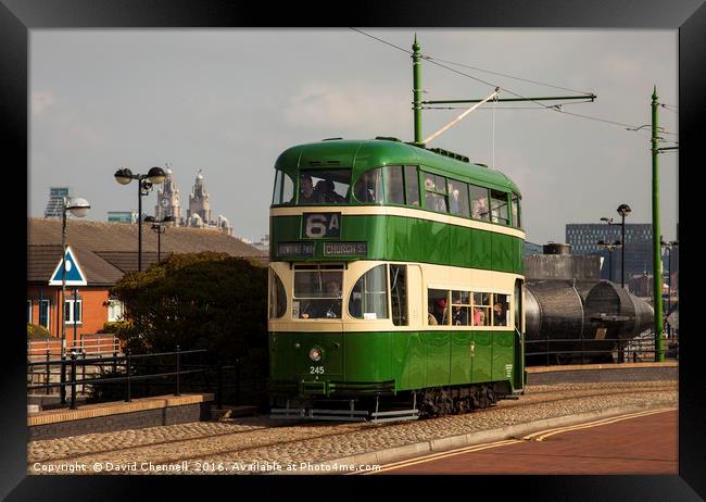 Liverpool Baby Grand Tram 245  Framed Print by David Chennell