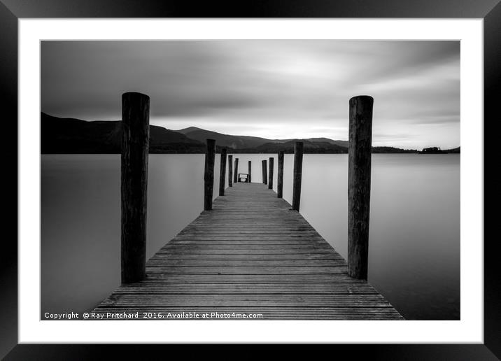 Ashness Jetty Framed Mounted Print by Ray Pritchard