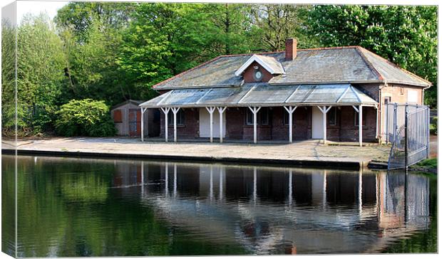 The Old Boat House Canvas Print by Peter Elliott 