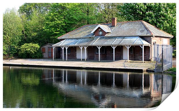 The Old Boat House Print by Peter Elliott 