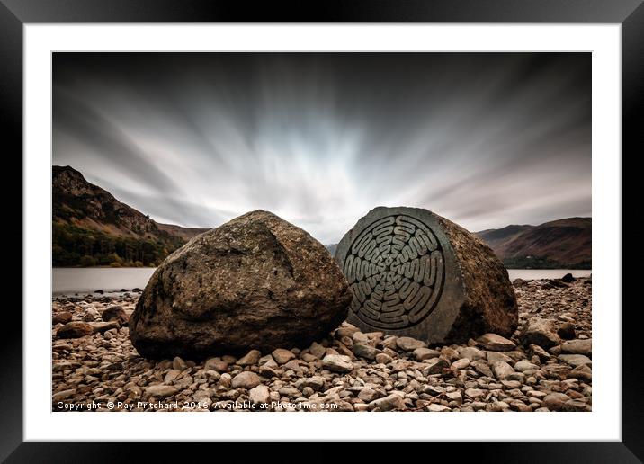 Millennium Stone  Framed Mounted Print by Ray Pritchard