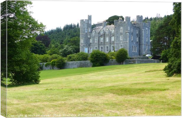Castlewellan Country Park and Castle Canvas Print by Michael Harper