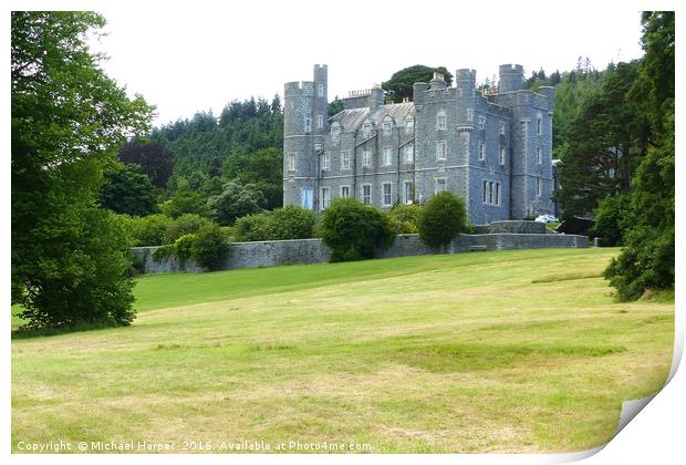 Castlewellan Country Park and Castle Print by Michael Harper