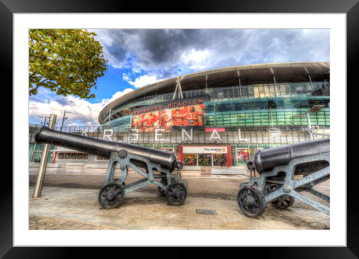 Emirates Stadium London Framed Mounted Print by David Pyatt
