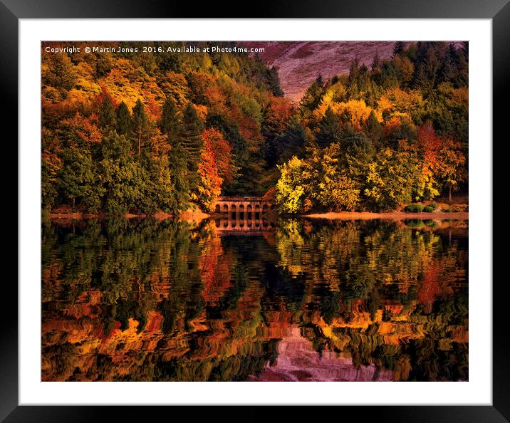 A Majestic Autumnal Afternoon at Derwent Reservoir Framed Mounted Print by K7 Photography