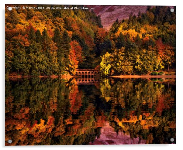 A Majestic Autumnal Afternoon at Derwent Reservoir Acrylic by K7 Photography