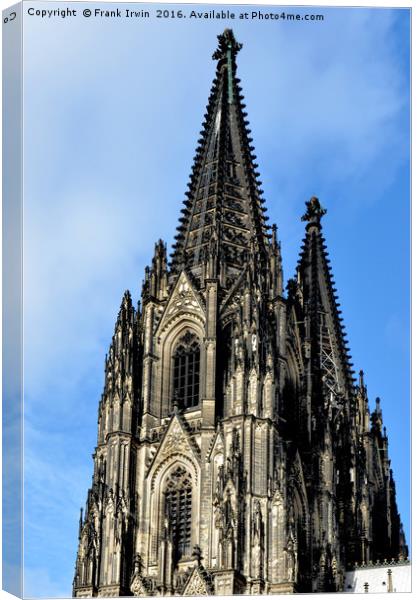 Top of Cologne Cathedral Canvas Print by Frank Irwin