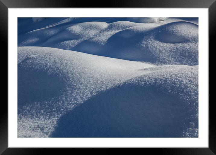 Snow formation Framed Mounted Print by Thomas Schaeffer