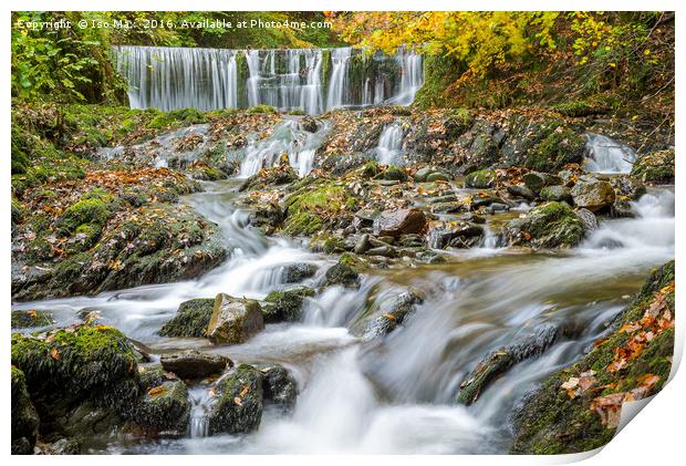 Stock Ghyll Force, Ambleside, Lake District Print by The Tog