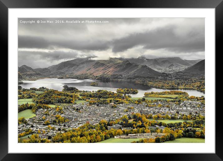 Over Looking Autumn In Keswick, Lake District Framed Mounted Print by The Tog