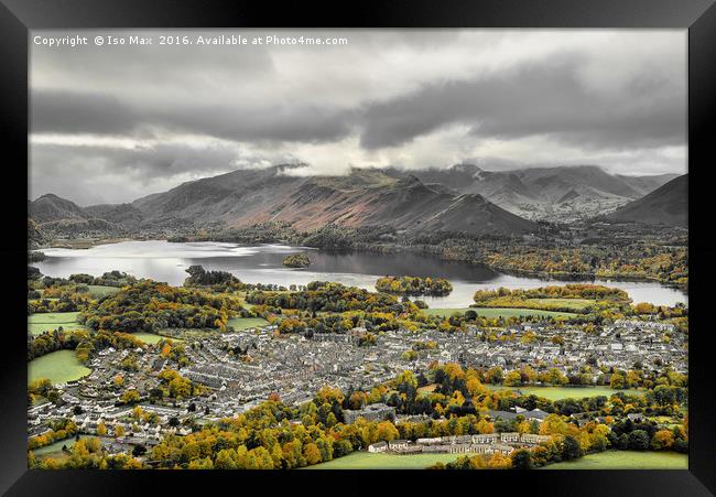 Over Looking Autumn In Keswick, Lake District Framed Print by The Tog