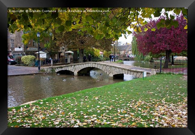 Bourton on the Water Framed Print by Graham Custance