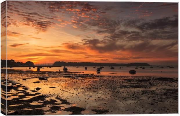 Sunset at Poole Harbour Canvas Print by Jennie Franklin