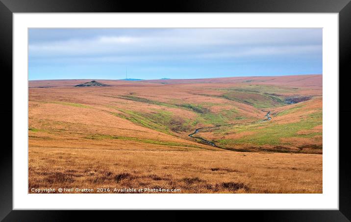 South Dartmoor Framed Mounted Print by Nymm Gratton