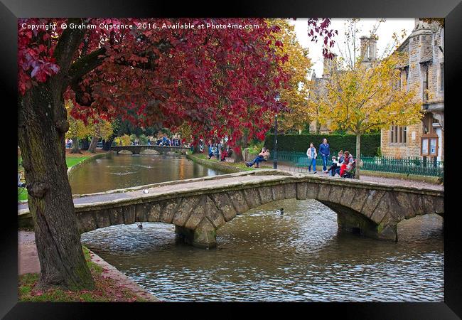 Bourton on the Water Framed Print by Graham Custance
