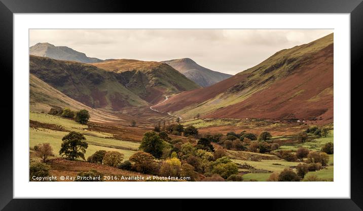 Newlands Pass Framed Mounted Print by Ray Pritchard