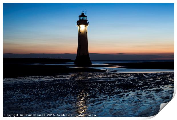 Perch Rock Lighthouse    Print by David Chennell