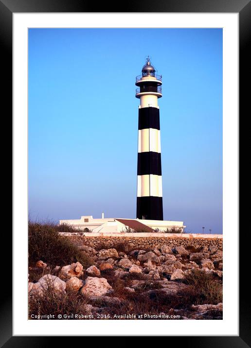 Lighthouse Framed Mounted Print by Gwil Roberts