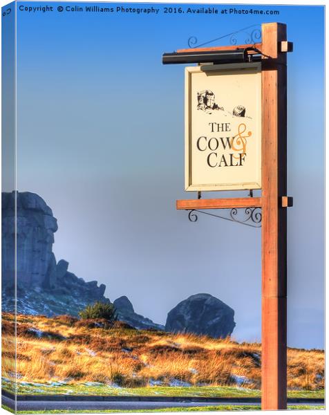 The Cow And Calf  Ilkley Canvas Print by Colin Williams Photography