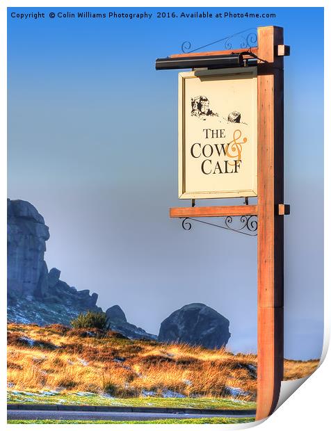 The Cow And Calf  Ilkley Print by Colin Williams Photography