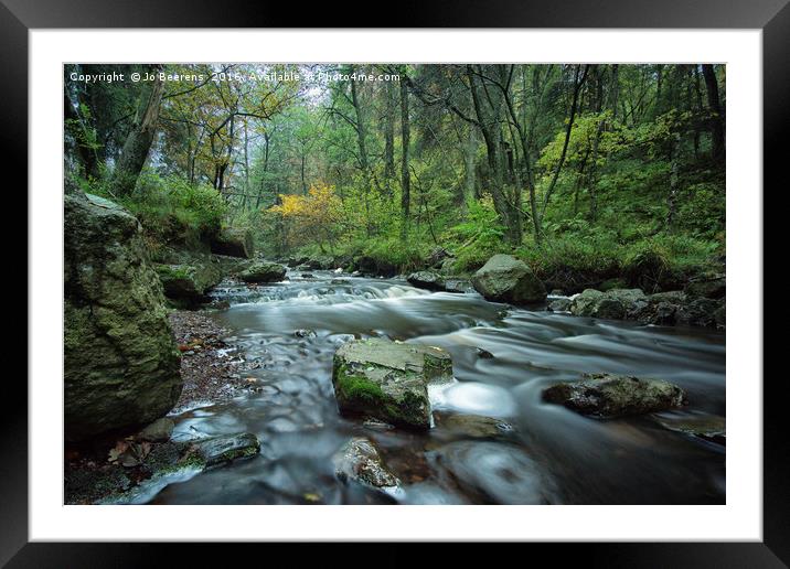 Up stream Framed Mounted Print by Jo Beerens
