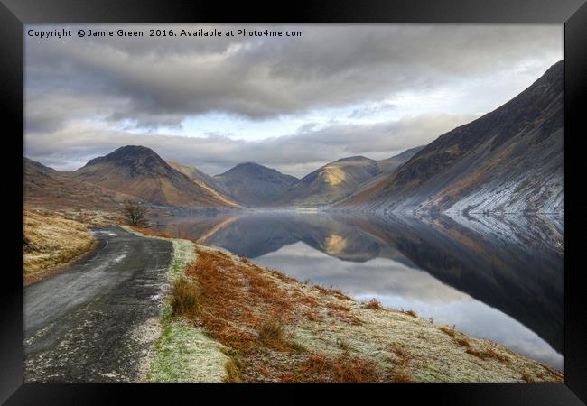 Wastwater Reflections Framed Print by Jamie Green