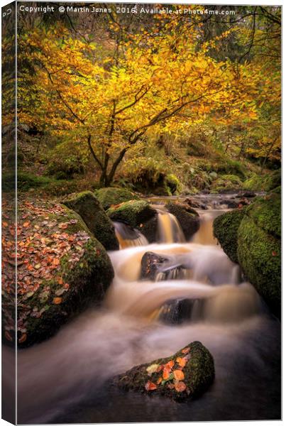Wyming Brook's Breathtaking Autumnal Scene Canvas Print by K7 Photography