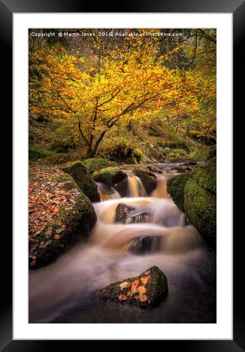 Wyming Brook's Breathtaking Autumnal Scene Framed Mounted Print by K7 Photography